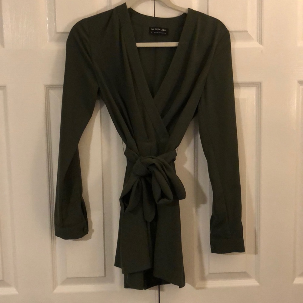 Olive green romper